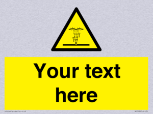 Custom warning geyser water jet